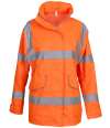 YK218 HVP189 Yoko Ladies Hi-Vis Executive Jacket Orange colour image